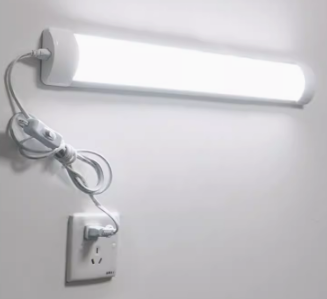 客厅超亮直插式led插座灯管插头室内光管灯条照明免打孔安装条形宿舍吸附插电巨亮家庭省电即插氛围日光灯管